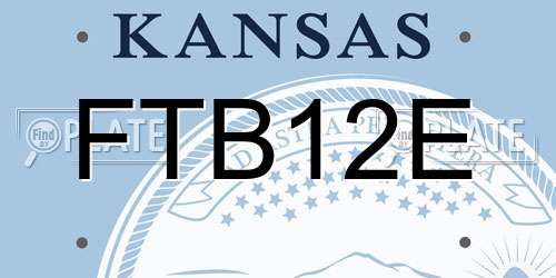 FTB12E Kansas License Plate
