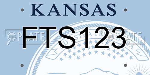 FTS123 Kansas License Plate