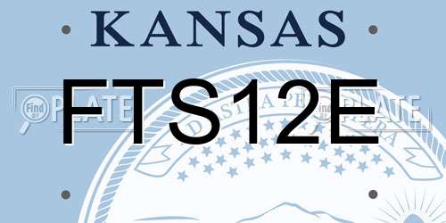 FTS12E Kansas License Plate