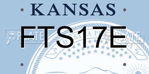 FTS17E Kansas License Plate
