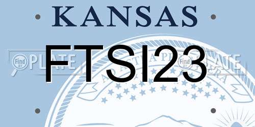 FTSI23 Kansas License Plate