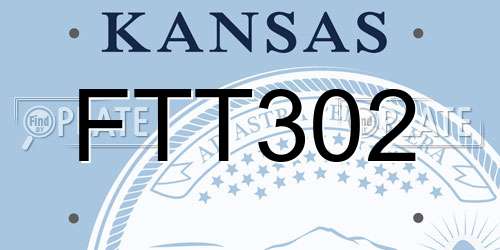 FTT302 Kansas License Plate