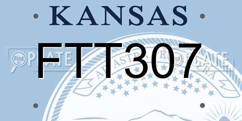 FTT307 Kansas License Plate