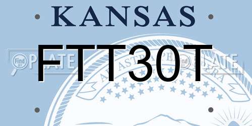FTT30T Kansas License Plate