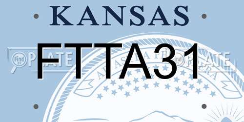 FTTA31 Kansas License Plate