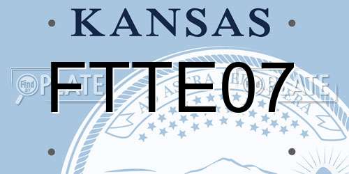 FTTE07 Kansas License Plate