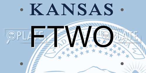 FTWO Kansas License Plate