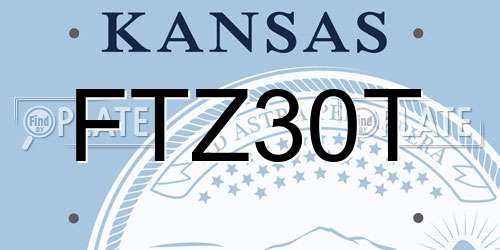 FTZ30T Kansas License Plate