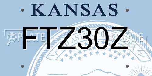 FTZ30Z Kansas License Plate