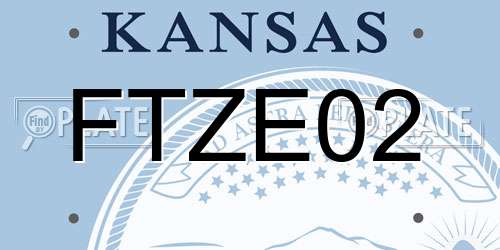 FTZE02 Kansas License Plate
