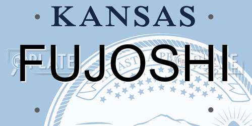 FUJOSHI Kansas License Plate