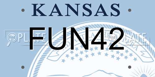 FUN42 Kansas License Plate