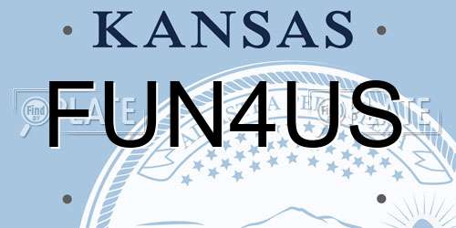 FUN4US Kansas License Plate