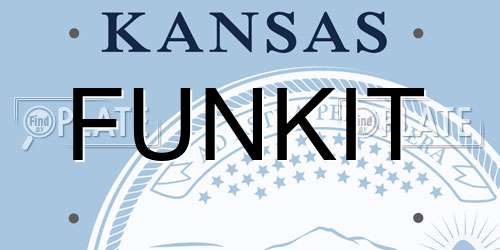 FUNKIT Kansas License Plate
