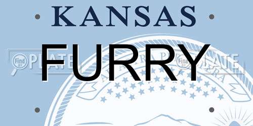 FURRY Kansas License Plate