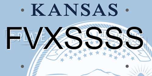 FVXSSSS Kansas License Plate