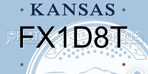 FX1D8T Kansas License Plate