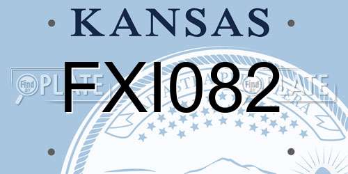 FXI082 Kansas License Plate