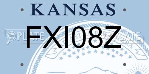 FXI08Z Kansas License Plate