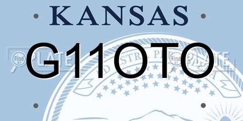 G11OTO Kansas License Plate