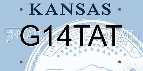 G14TAT Kansas License Plate