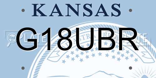 G18UBR Kansas License Plate