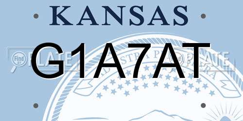 G1A7AT Kansas License Plate