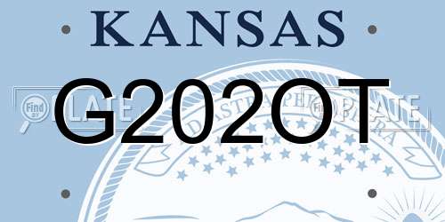 G202OT Kansas License Plate