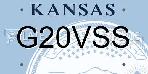 G20VSS Kansas License Plate