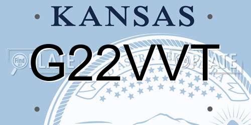 G22VVT Kansas License Plate
