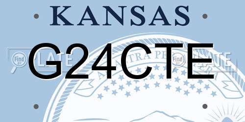 G24CTE Kansas License Plate