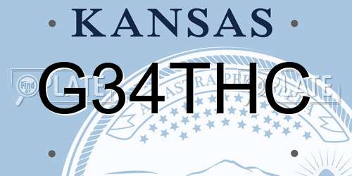 G34THC Kansas License Plate