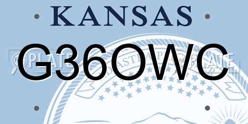 G36OWC Kansas License Plate