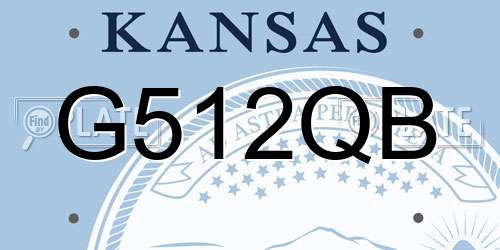 G512QB Kansas License Plate