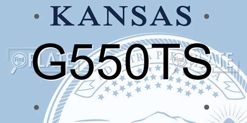 G550TS Kansas License Plate