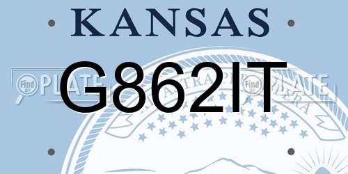 G862IT Kansas License Plate