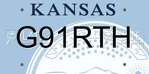 G91RTH Kansas License Plate