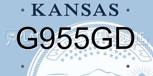 G955GD Kansas License Plate