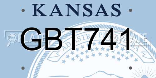 GBT741 Kansas License Plate