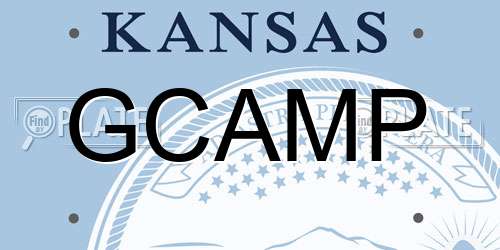 GCAMP Kansas License Plate