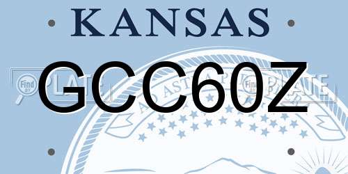 GCC60Z Kansas License Plate