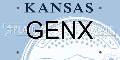 GENX Kansas License Plate
