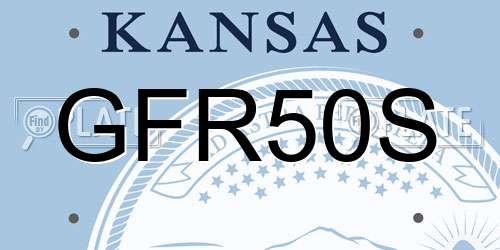 GFR50S Kansas License Plate