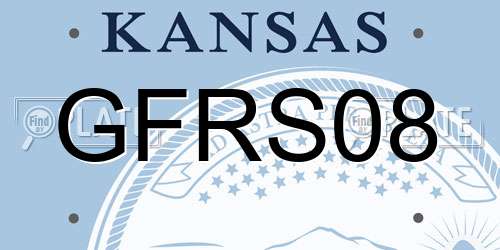 GFRS08 Kansas License Plate