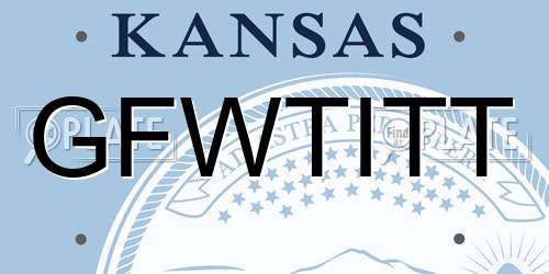 GFWTITT Kansas License Plate