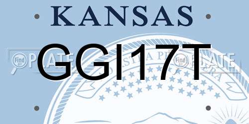 GGI17T Kansas License Plate