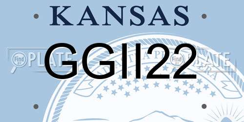 GGII22 Kansas License Plate