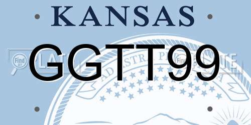 GGTT99 Kansas License Plate