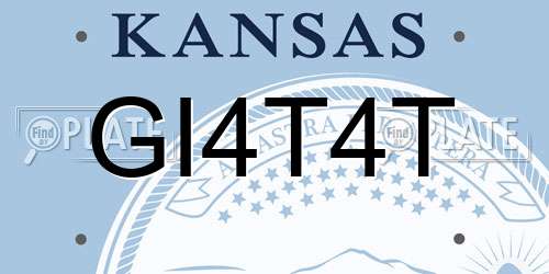 GI4T4T Kansas License Plate