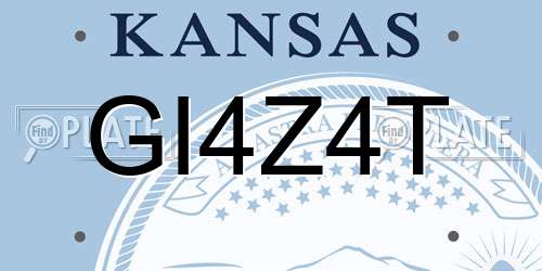 GI4Z4T Kansas License Plate